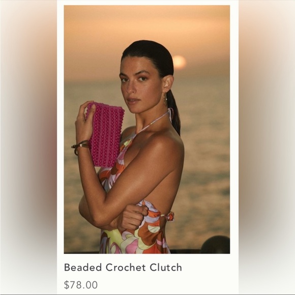 Anthropologie beaded Crochet Clutch - Picture 9 of 16
